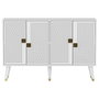 Hanah Home Consola Blanco y Oro